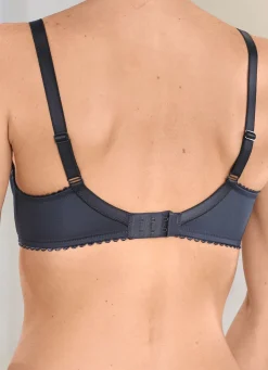 Hot FELINA Bügel-BH mit kontrastfarbener Stickerei MARINE