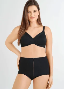 Discount BADER Felina BH mit Strukturmuster SCHWARZ