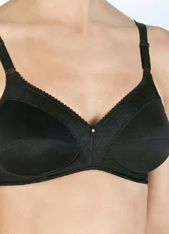 Discount BADER Felina BH mit Strukturmuster SCHWARZ