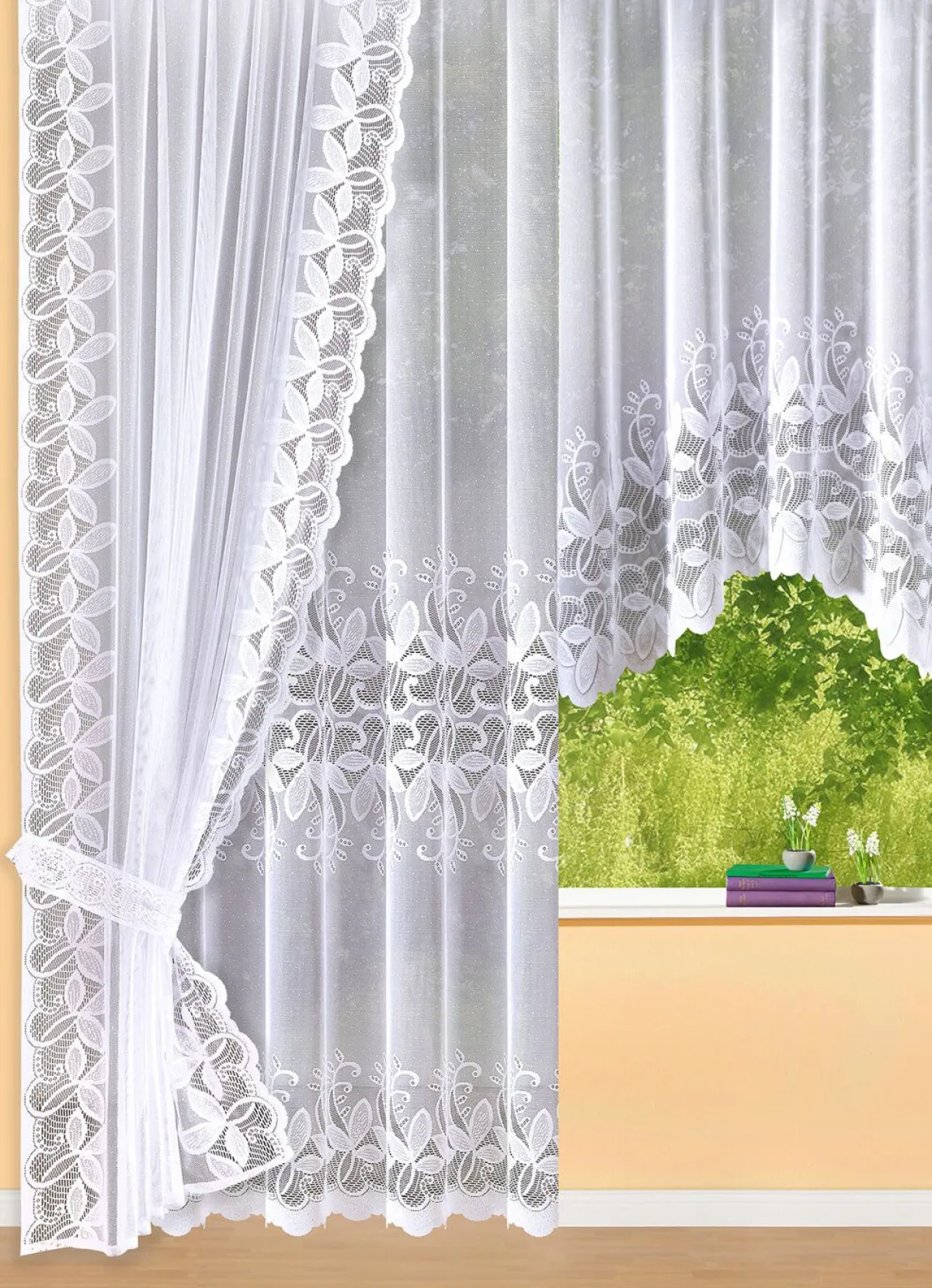 Outlet BADER Fensterdekoration WEISS