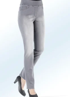 Hot BADER Figurformende Jeans GRAU