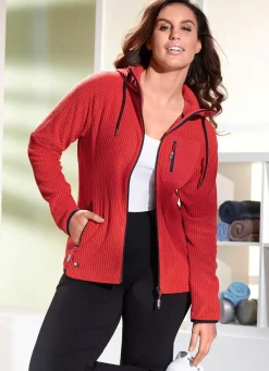 Sale Linea Primero Fleecejacke von „LPO“ HELLROT