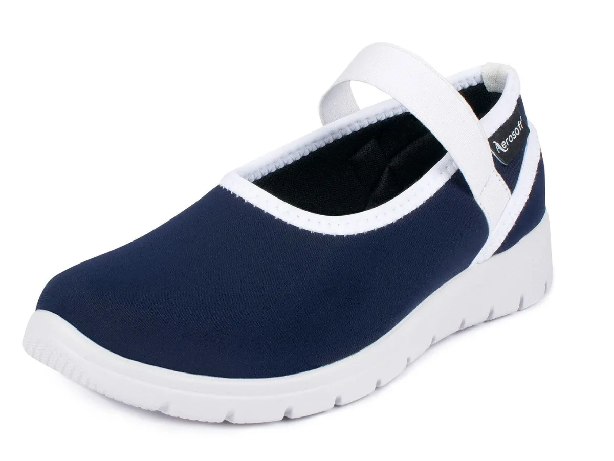 Clearance BADER Flexibler Ballerina-Stretchschuh BLAU