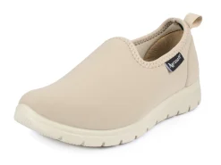 Clearance BADER Flexibler Slipper mit elastischem Einschlupf BEIGE