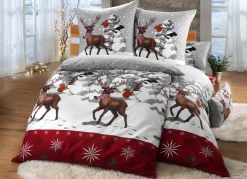 Discount FLORELLA Bettwäsche-Garnitur aus Soft-Biber BUNT