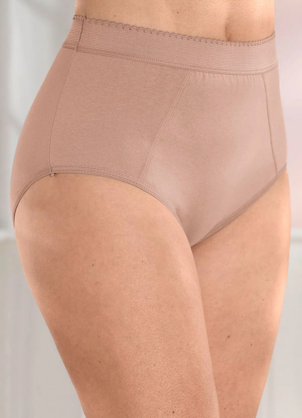 New BADER Fünferpack Formslips mit verstärkter Bauchpartie CAPPUCCINO