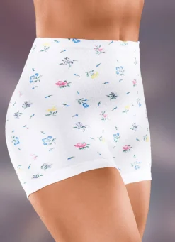 Sale BADER Fünferpack Schlüpfer mit auswechselbarem Gummizug 3X WEISS-BUNT BEDRUCKT, 2X WEISS