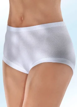 New BADER Fünferpack Slips mit auswechselbarem Gummizug WEISS