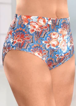 Sale BADER Fünferpack Slips mit buntem Druckdessin BLAU-ORANGE-BUNT
