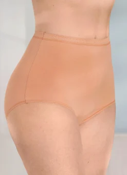 Best BADER Fünferpack Slips mit dekorativem Elastikbund BEIGE