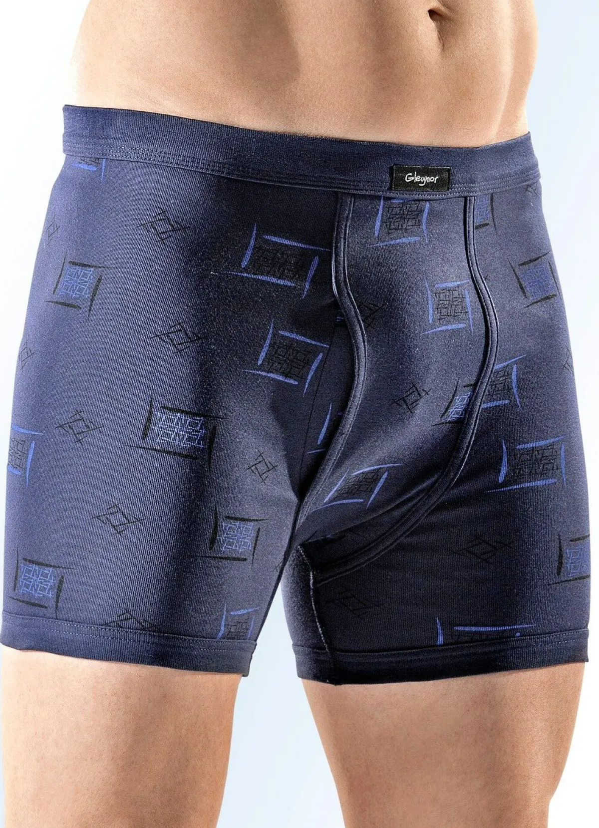 Discount GLEYMOR Fünferpack Unterhosen, allover dessiniert 3X MARINE, 2X ANTHRAZIT