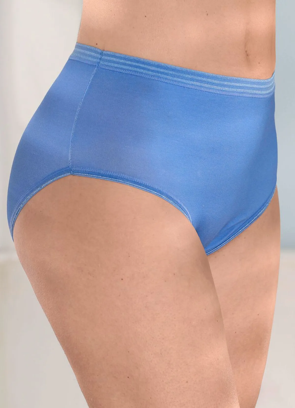 Best BADER Fünferpack Slips 3X AZURBLAU, 2X WEISS