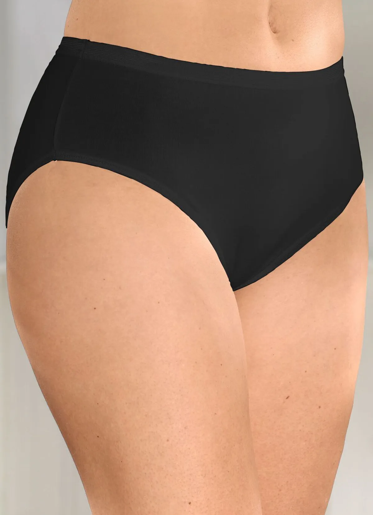 Hot BADER Fünferpack sportive Slips SCHWARZ
