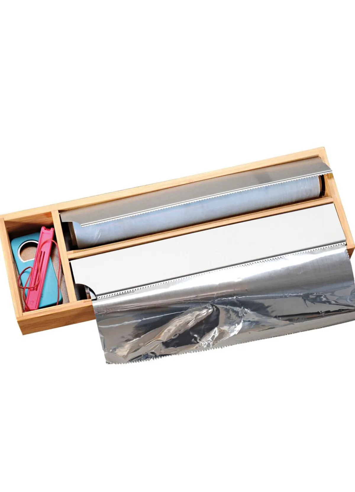 Outlet BADER Folienspender aus Bambus BRAUN