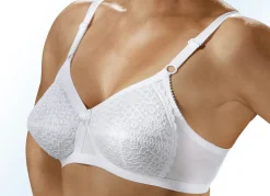 Discount FORMAT BH mit Fiberfill-Einlagen in den Spitzencups WEISS