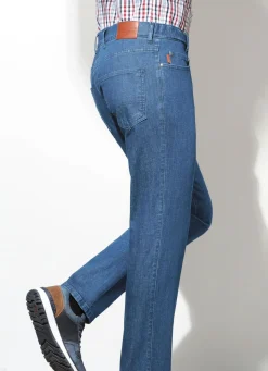 Outlet FRANCESCO BOTTI ""-Jeans mit Komfortbund in 3 Farben JEANSBLAU