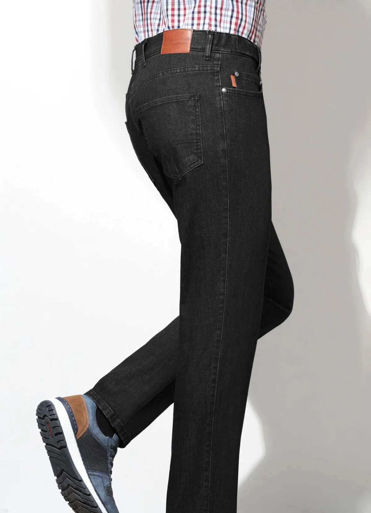 Sale FRANCESCO BOTTI ""-Jeans mit Komfortbund in 3 Farben SCHWARZ
