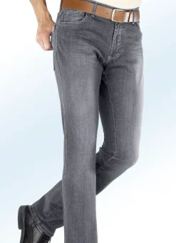 Online FRANCESCO BOTTI ""-Unterbauch-Jeans mit Dehnbund in 3 Farben GRAU