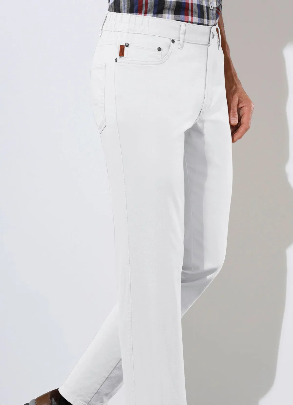FRANCESCO BOTTI ""-Hose in 4 Farben WEISS