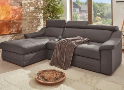Discount BADER Frei im Raum aufstellbare Polsterecke mit Kopfteilverstellung SCHLAMM
