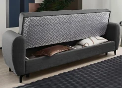 Clearance BADER Frei im Raum aufstellbare Polstermöbel mit Bettfunktion ANTHRAZIT