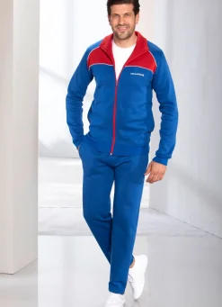 BADER Freizeitanzug mit Dehnbund ROYALBLAU-ROT