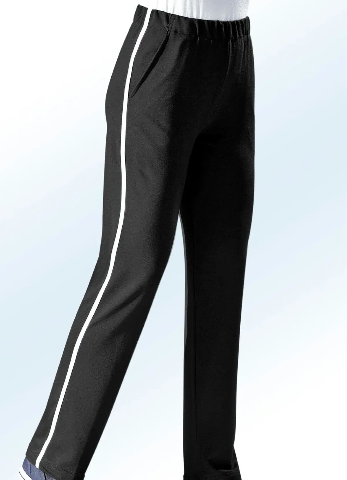 Discount BADER Freizeithose mit Dehnbund SCHWARZ