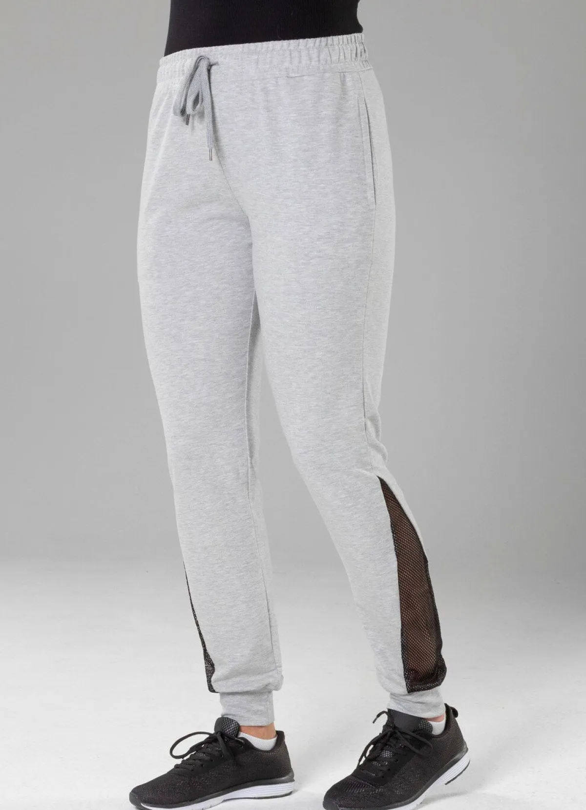 New BADER Freizeithose mit Netzeinsatz in 4 Farben SILBERGRAU MELIERT