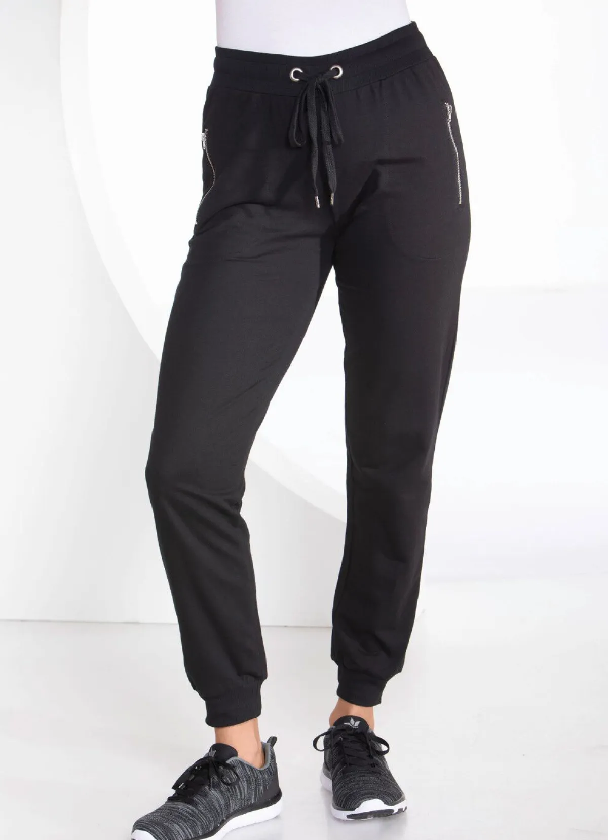 Best BADER Freizeithose mit Reißverschluss-Taschen in 4 Farben SCHWARZ