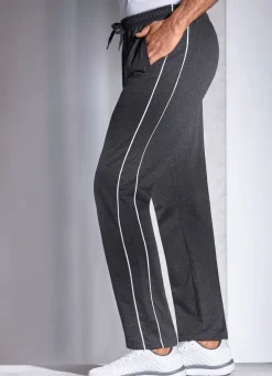 Best BADER Freizeithose mit seitlichen Paspeln ANTHRAZIT MELIERT