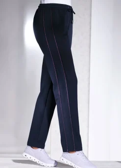 Sale BADER Freizeithose mit seitlichen Paspeln MARINE