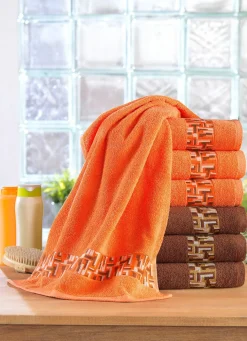 Outlet BADER Frottier-Serie mit Jacquard-Bordüre