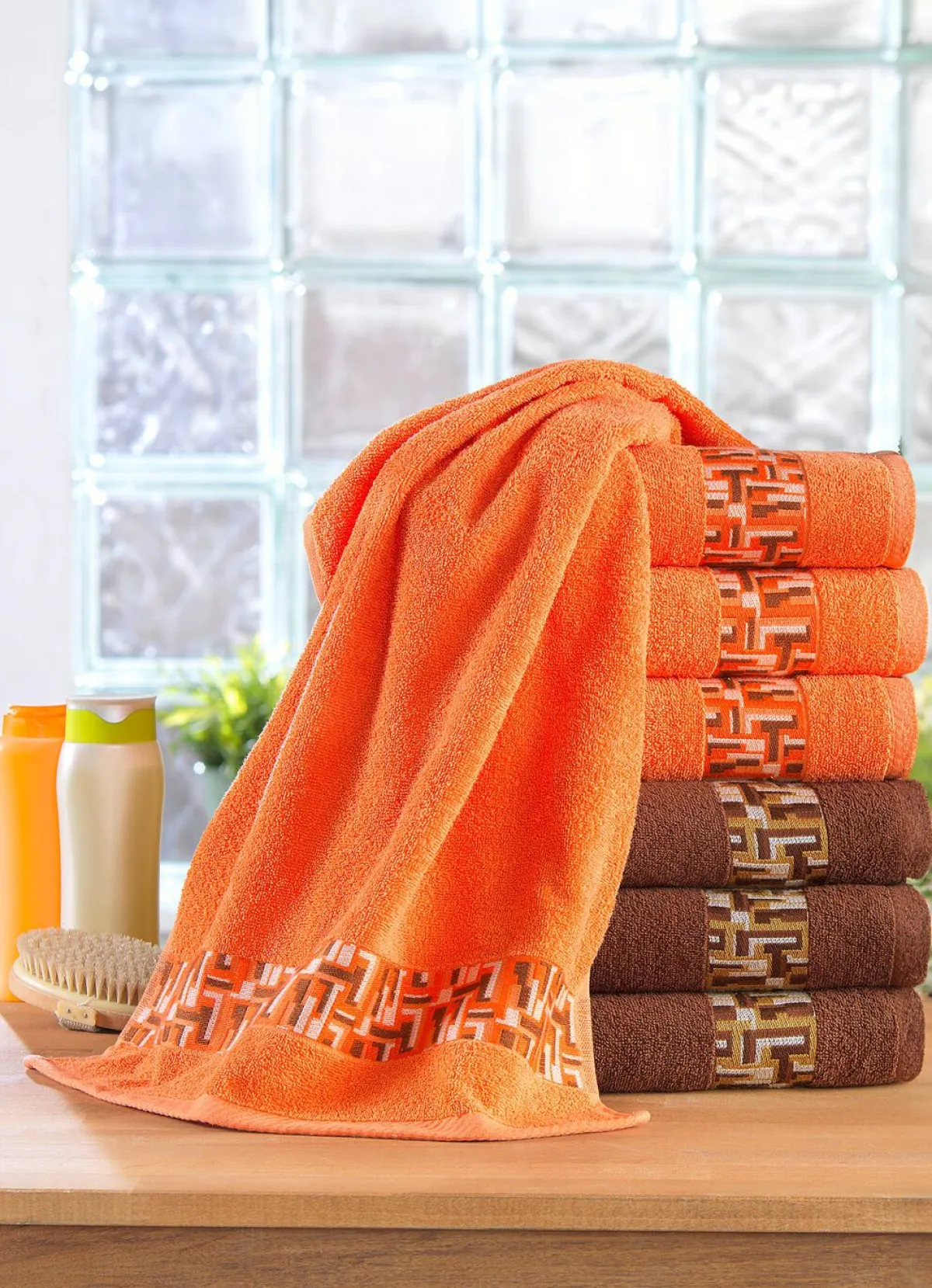 Outlet BADER Frottier-Serie mit Jacquard-Bordüre
