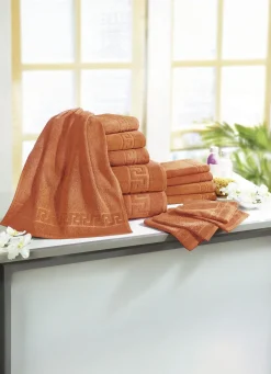 Outlet BADER Frottierserie mit Mäander-Jacquard-Struktur TERRA