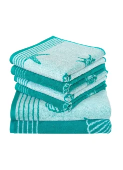 Clearance DYCKHOFF Frottier-Serie von aus 100% Baumwolle TÜRKIS