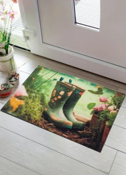 Online BADER Fußmatte Gummistiefel mit rutschhemmender Rückseite BUNT
