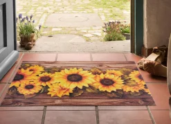 Outlet BADER Fußmatte mit Sonennblumen-Motiv BUNT