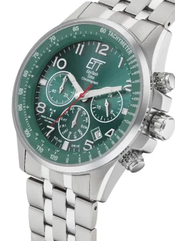 Outlet ETT Funk-Solar-Chronograph mit Wechselband