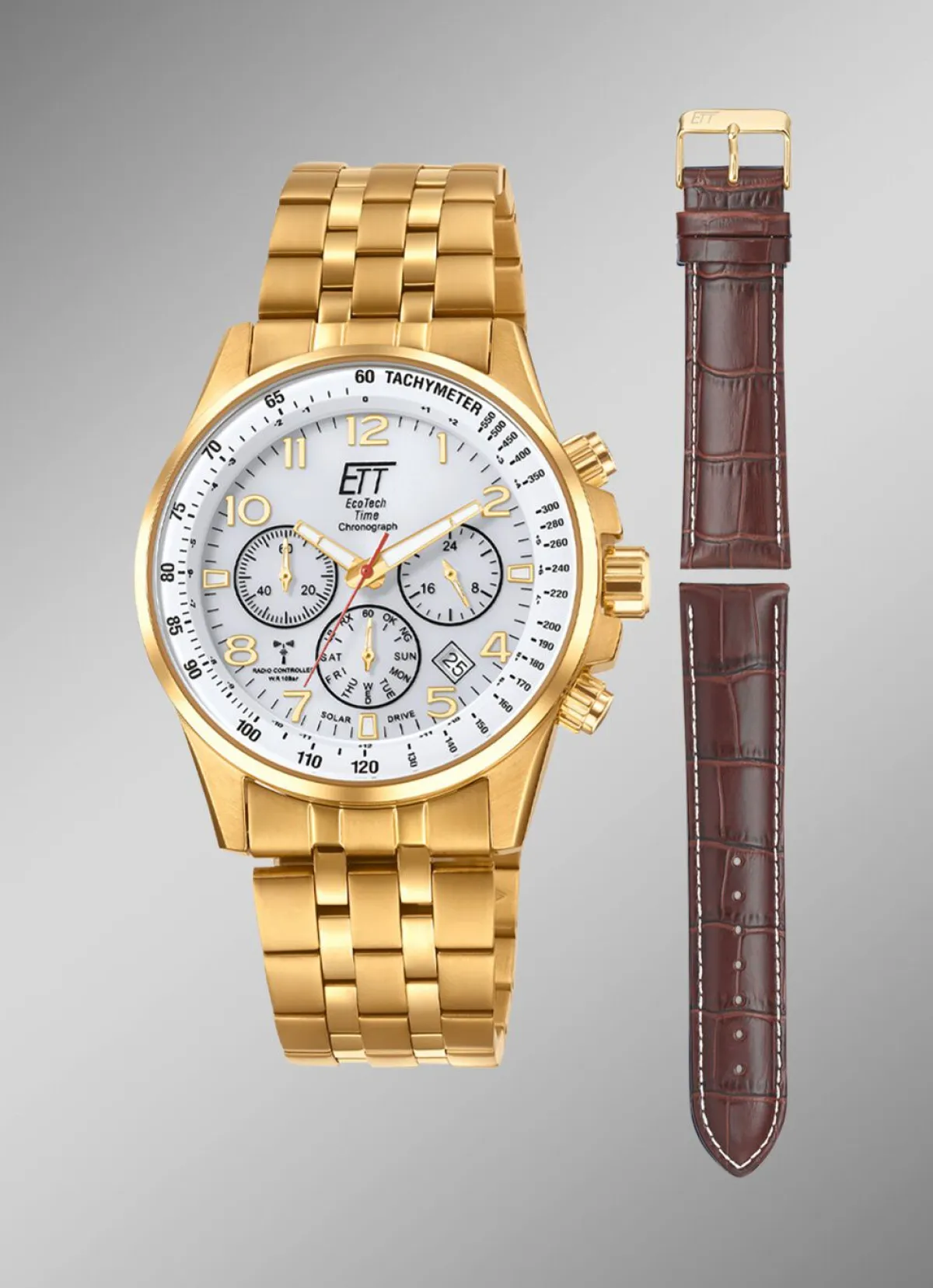 Online ETT Funk-Solar-Herrenuhr EGS-11614-42MS