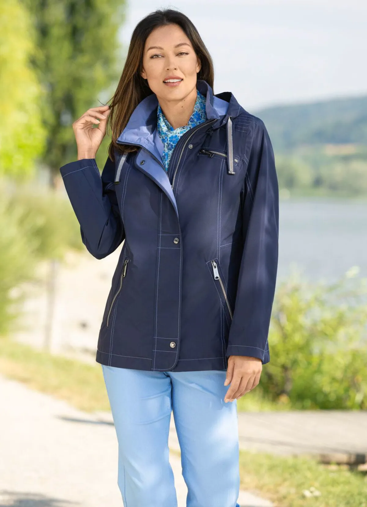 Clearance BADER Funktionsjacke mit abnehmbarer Kapuze NAVY