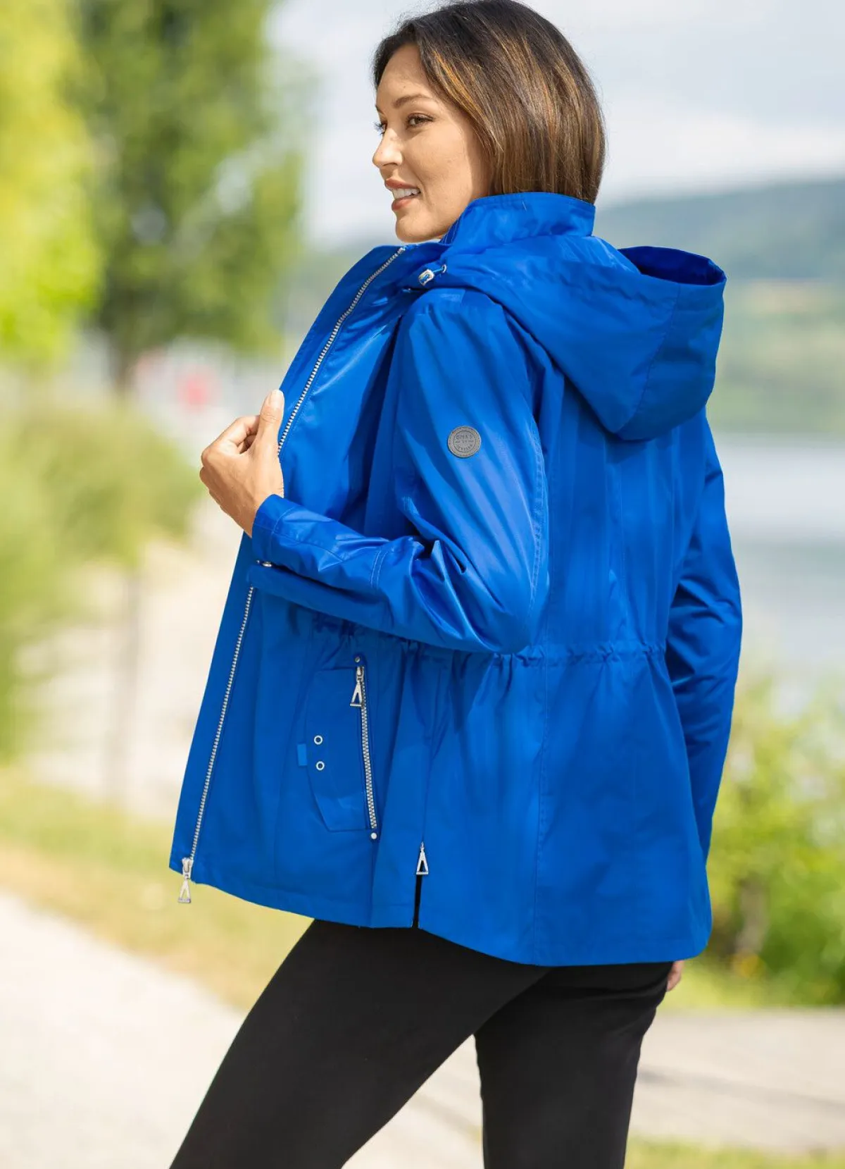 Hot BADER Funktionsjacke mit abnehmbarer Kapuze ROYALBLAU