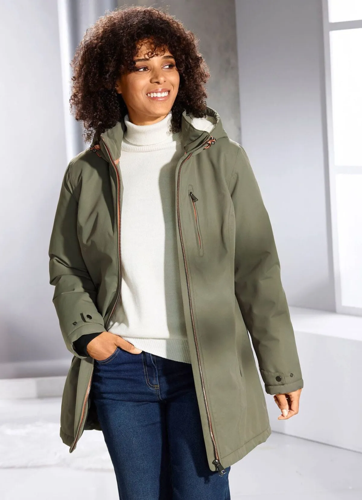 Online BADER Funktionsjacke mit fester Kapuze HELLOLIV