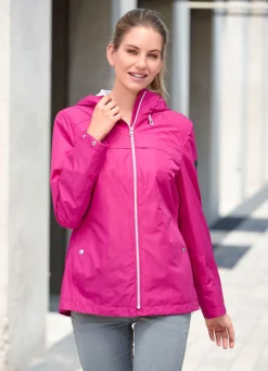 Outlet BADER Funktionsjacke mit fester Kapuze MAGENTA