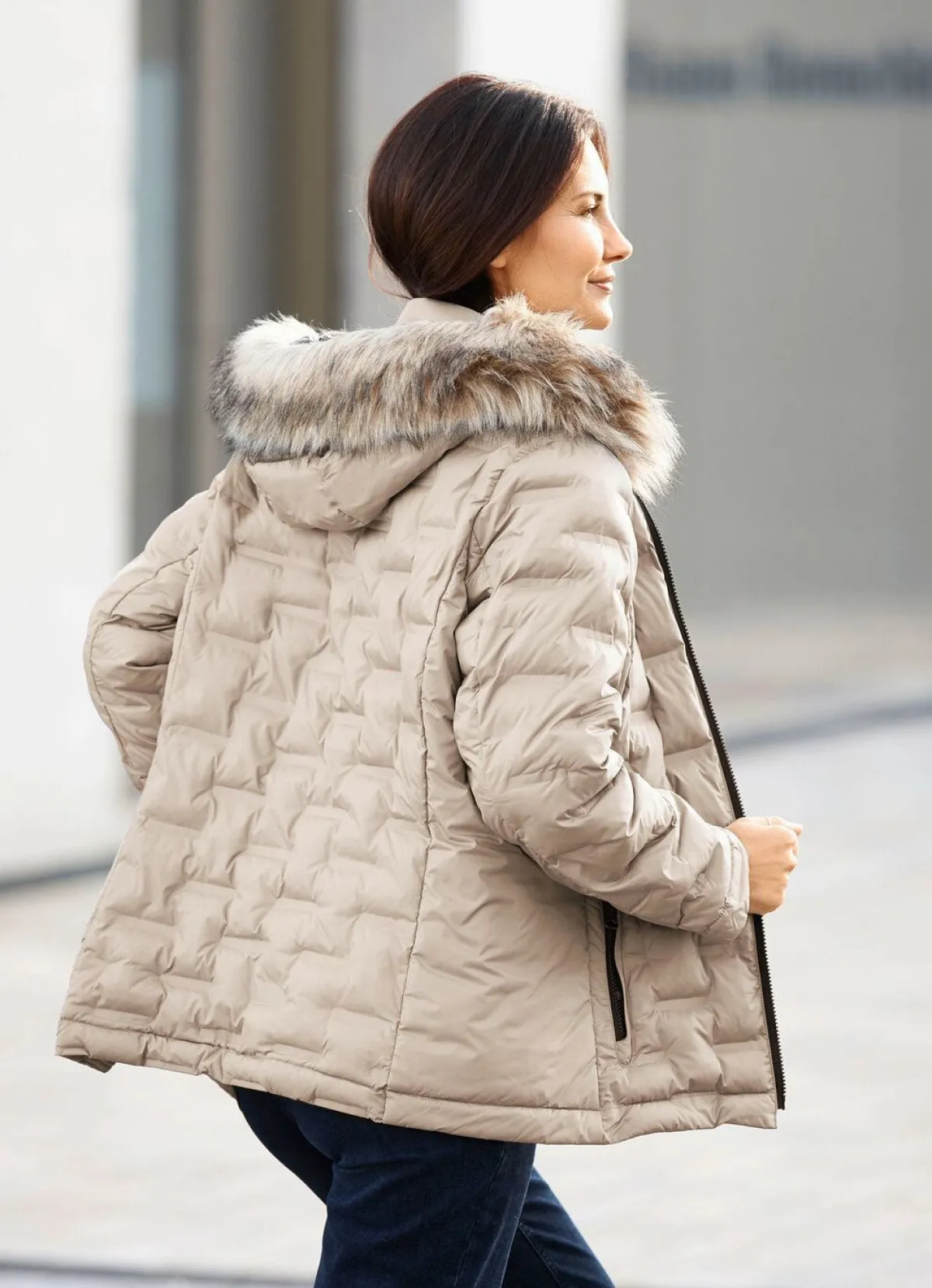 BADER Funktionsjacke mit geklebten Kammern SAND