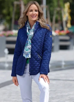 Outlet BADER Funktionsjacke mit interessantem Stepp SAPHIRBLAU