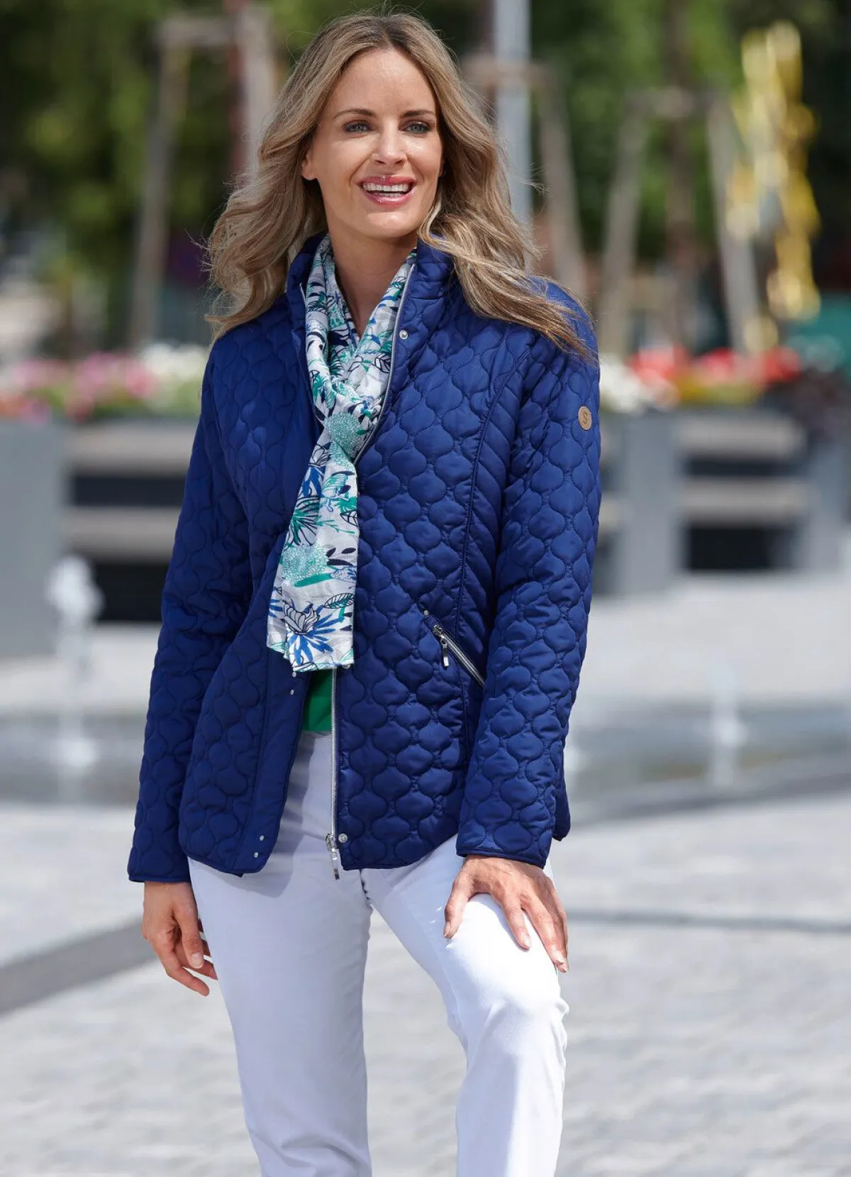 Outlet BADER Funktionsjacke mit interessantem Stepp SAPHIRBLAU