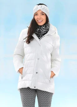 Best BADER Funktionsjacke mit abnehmbarer Kapuze NATURWEISS
