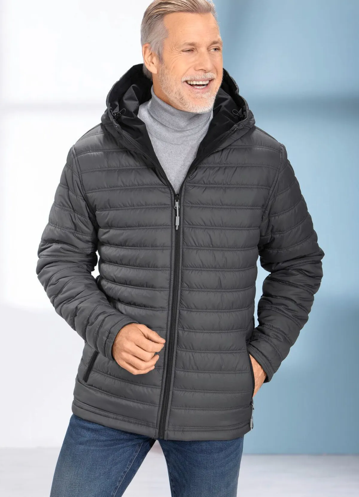 Clearance Linea Primero Funktions-Wendejacke von „LPO“ SCHWARZ-DUNKELGRAU
