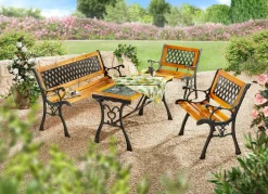 New BADER Gartenmöbel Royal mit rustikalem Charme SCHWARZ-BRAUN