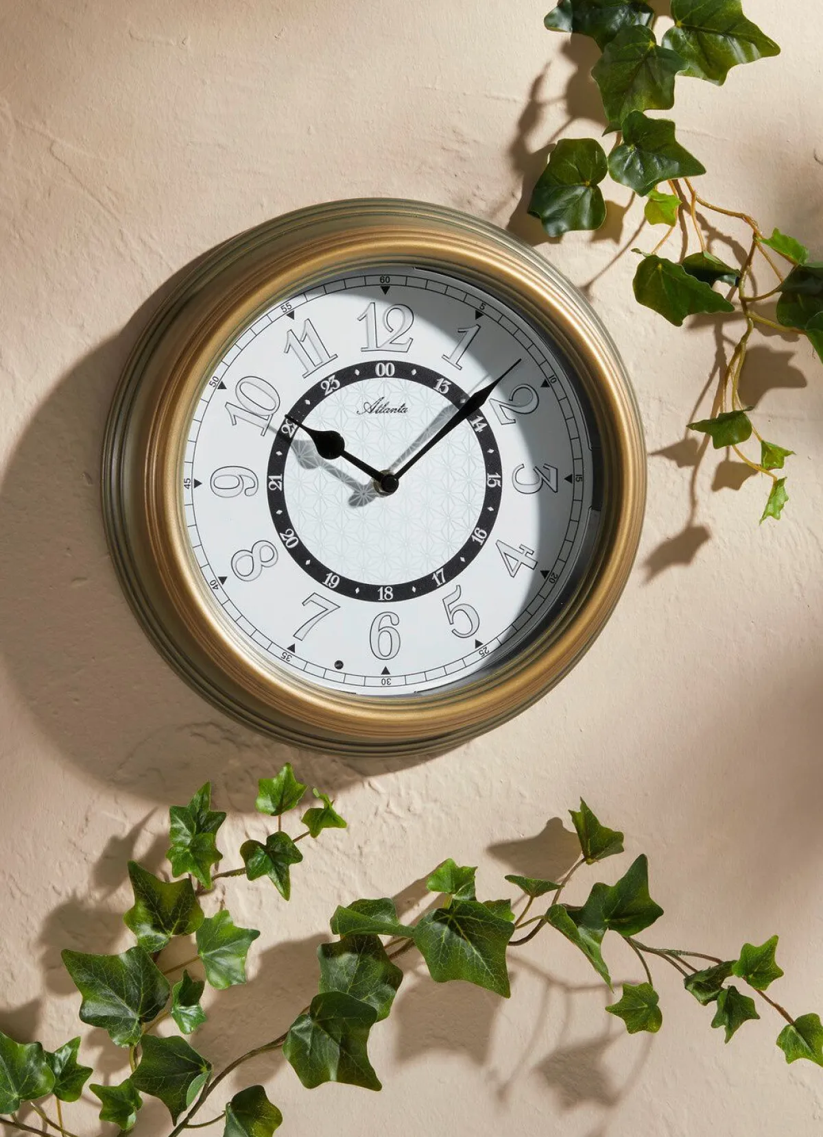 Clearance BADER Gartenuhr mit Beleuchtung BRAUN